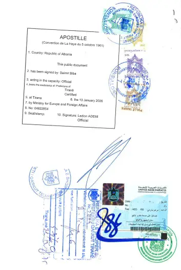albania-certificate-attestation-process-in-uae